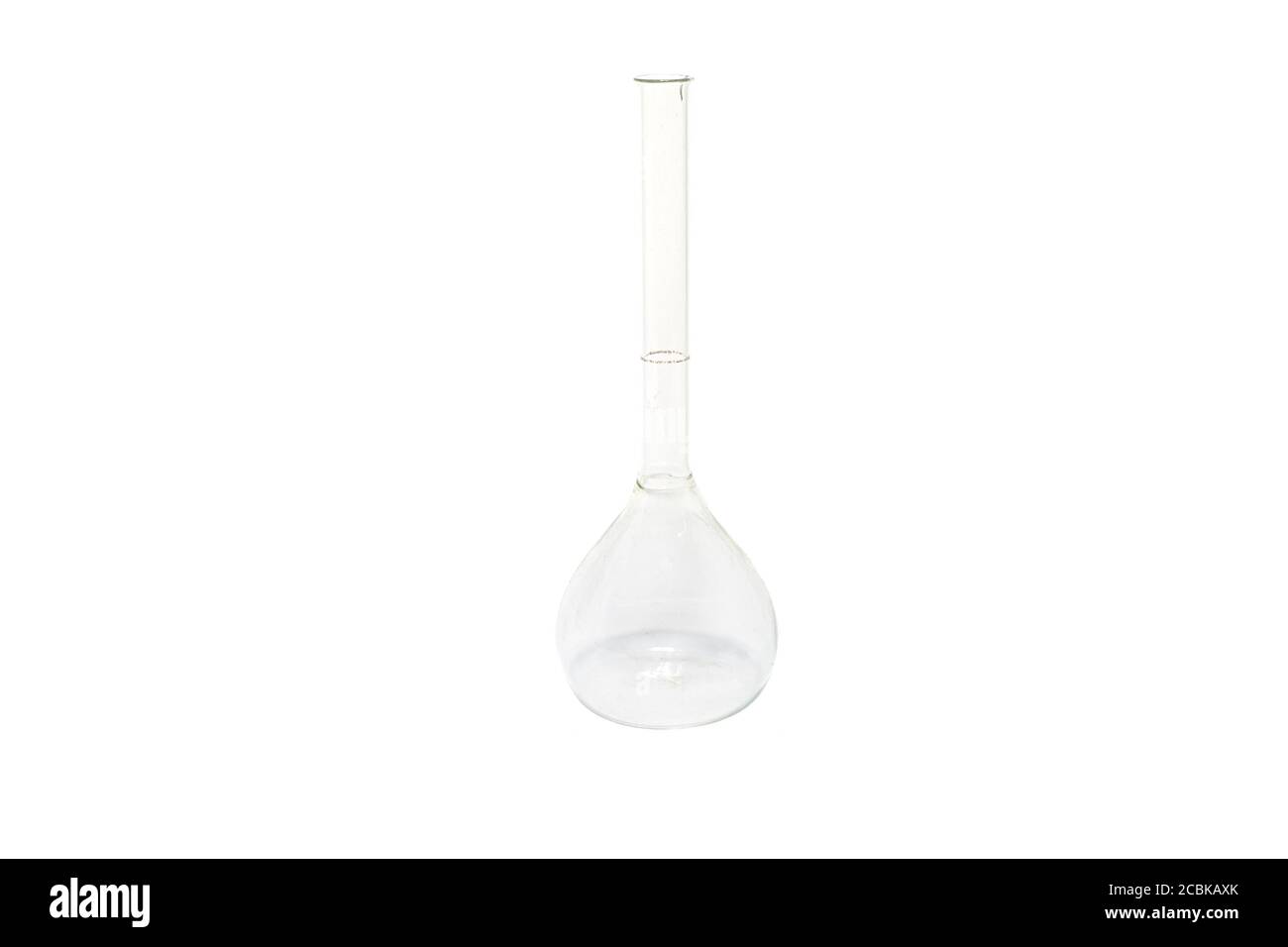 Chemical glass flask isolated on white background Stock Photo Alamy