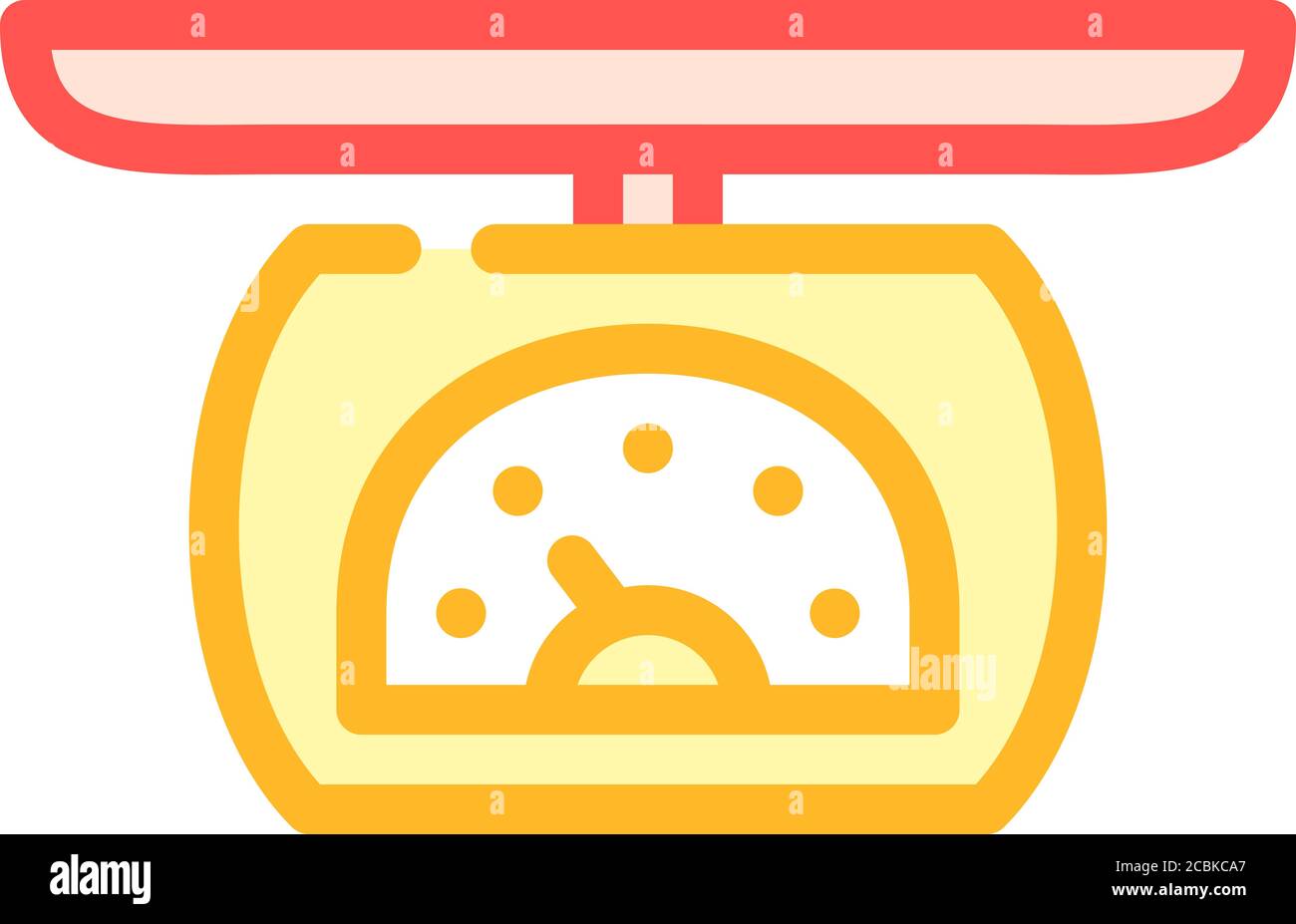 scales for weight clothes color icon vector illustration Stock Vector