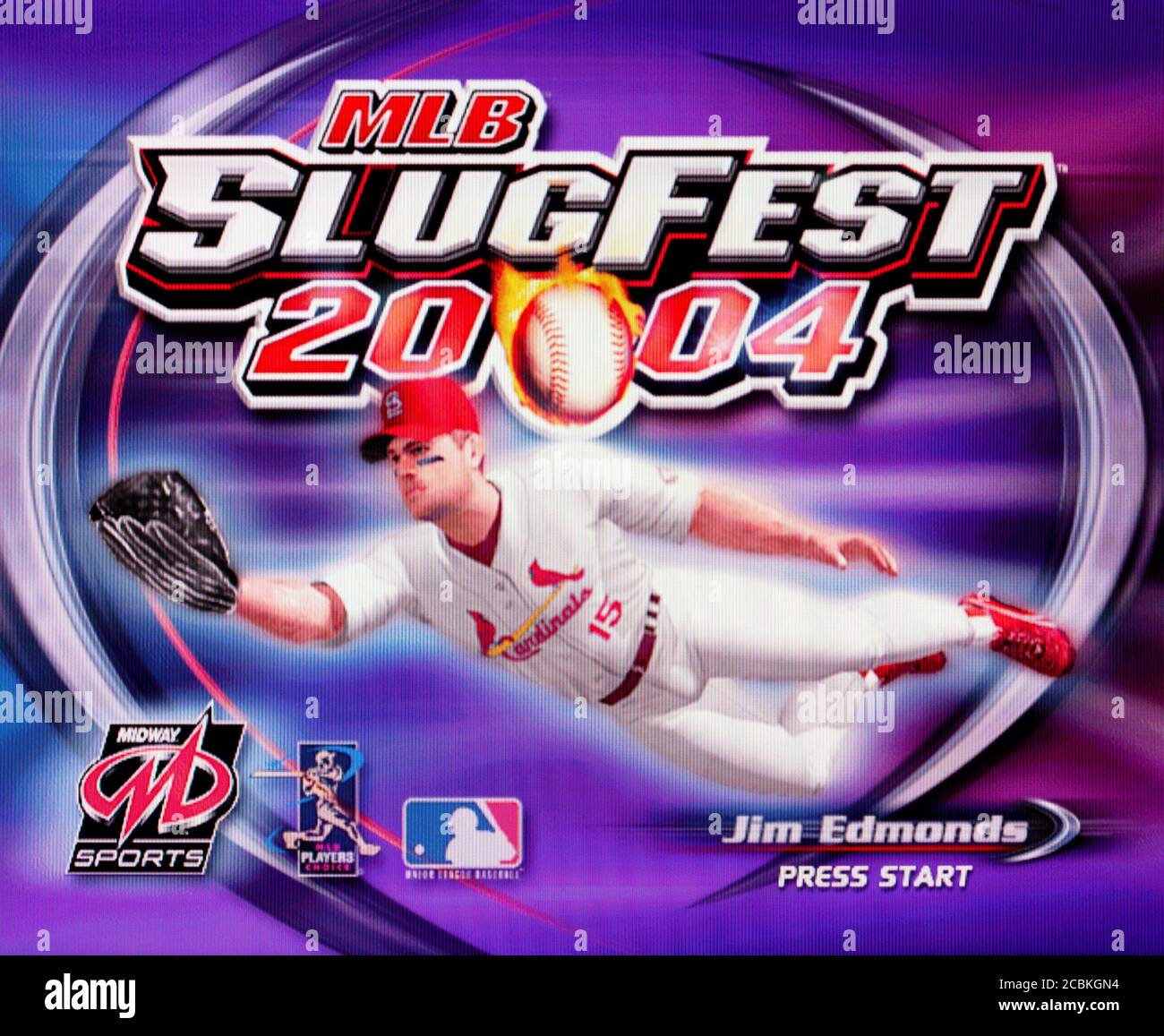 MLB Slugfest 2004 - Nintendo Gamecube Videogame - Editorial use only Stock Photo