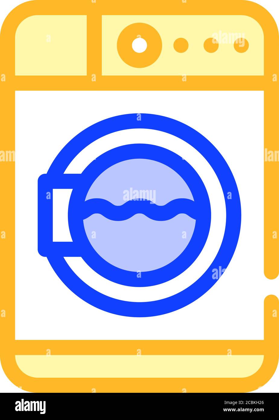 laundry machine color icon vector isolated illustration Stock Vector ...