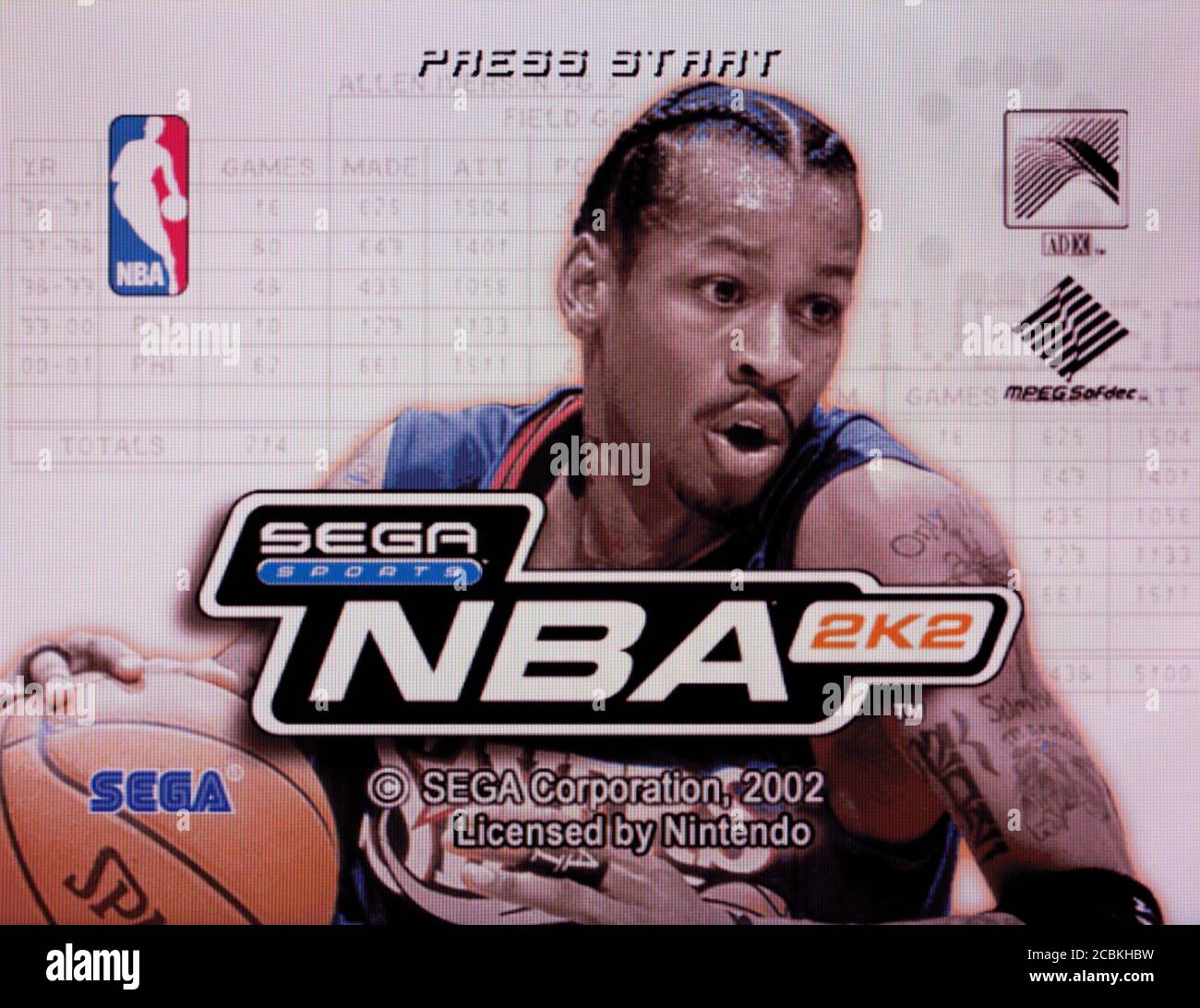 NBA 2K2 - Nintendo Gamecube Videogame - Editorial use only Stock Photo