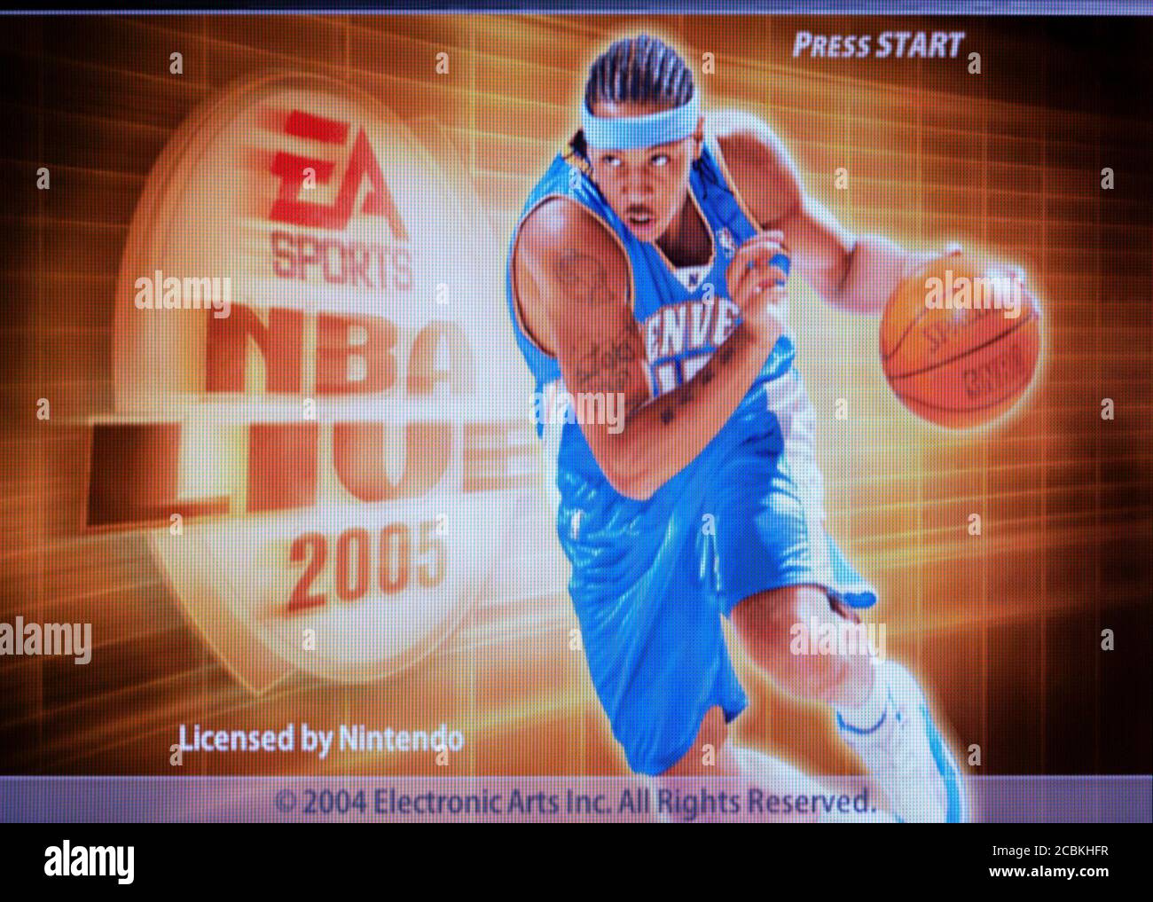 NBA Live 2005 - Nintendo Gamecube Videogame - Editorial use only Stock Photo