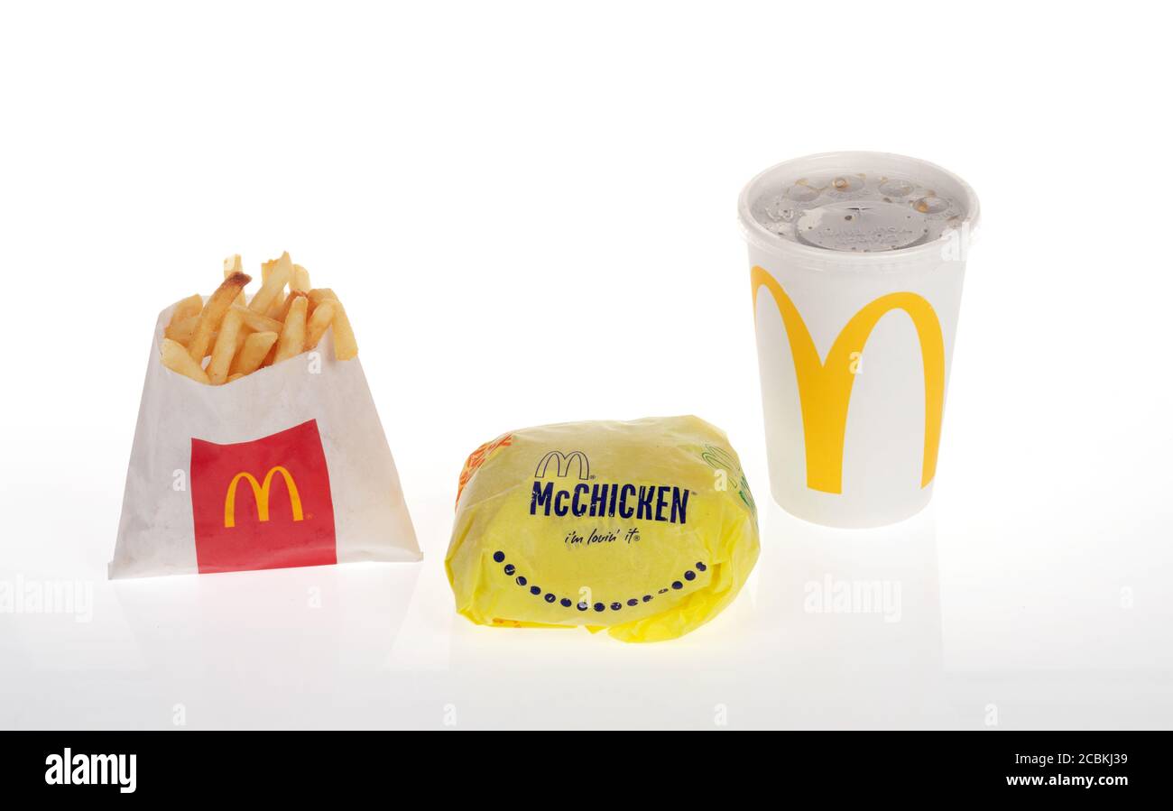 McDonald's - Large French Fry paper bag - Chicago O'Hare a…