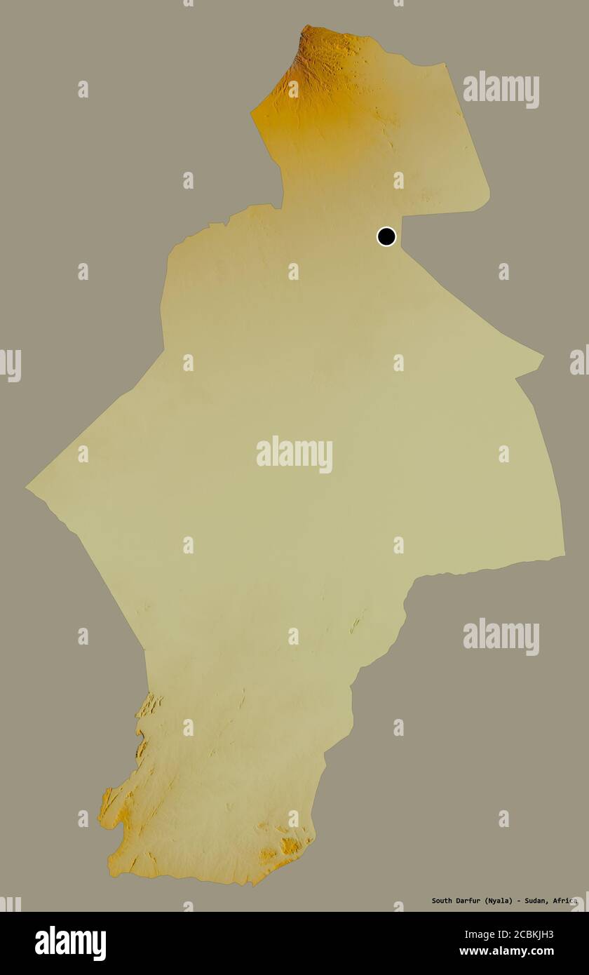 South sudan map relief hi-res stock photography and images - Alamy