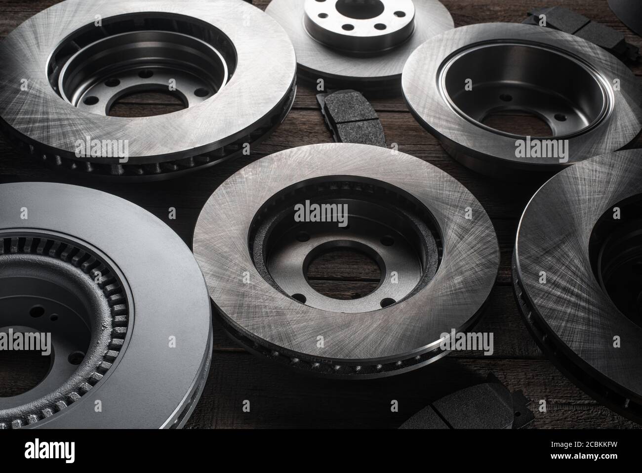 Closeup on parts of braking system of car Stock Photo Alamy