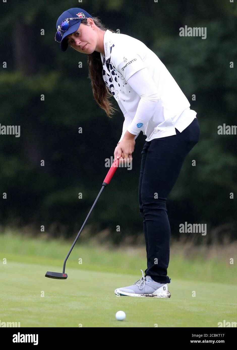 Spain's Nuria Iturrioz on the 1st green during day two of the Aberdeen Standard Investments Ladies Scottish Open at The Renaissance Club, North Berwick. Stock Photo