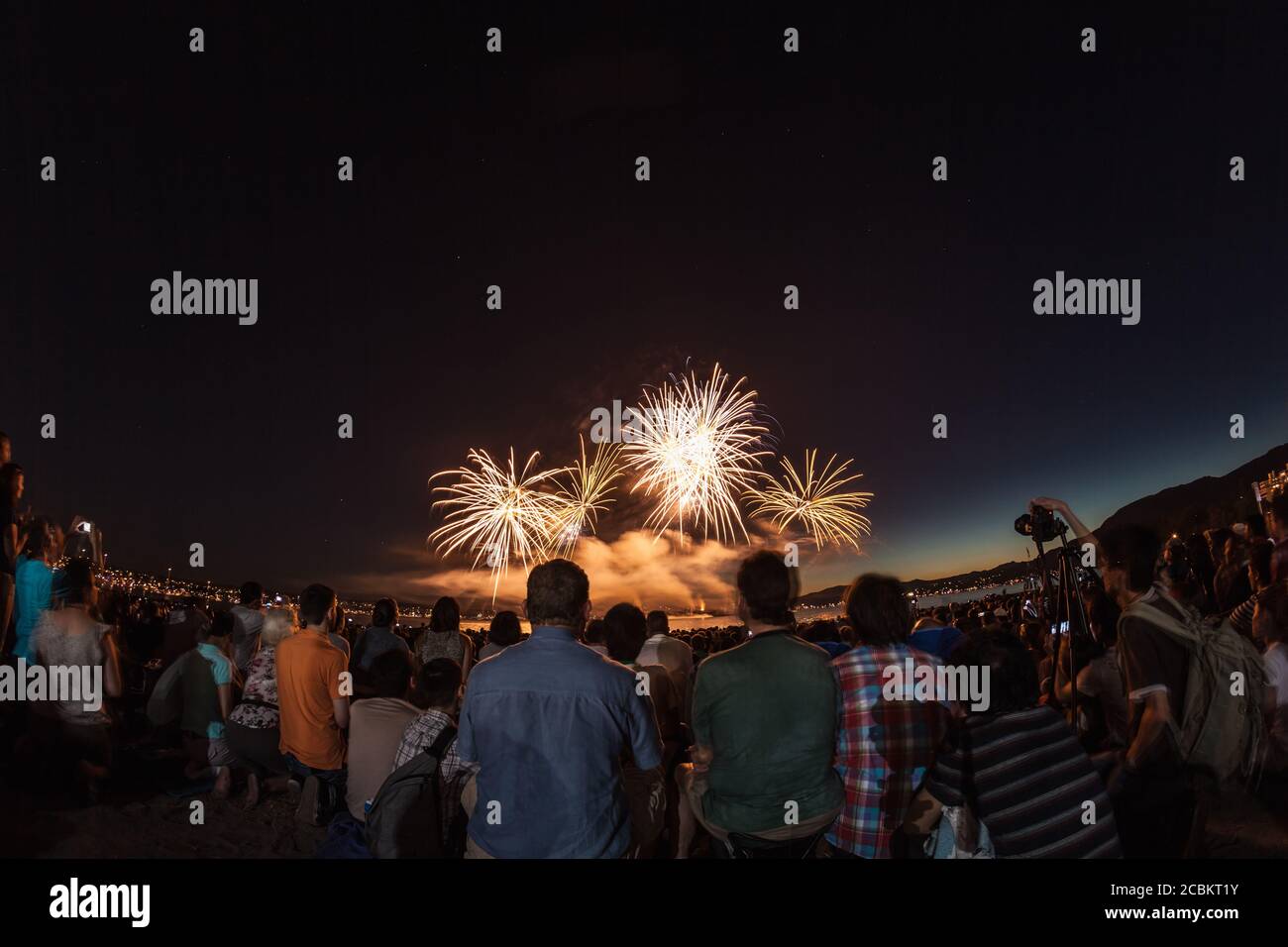 Firework display, Celebration of light, Vancouver, British Columbia,Canada Stock Photo Alamy