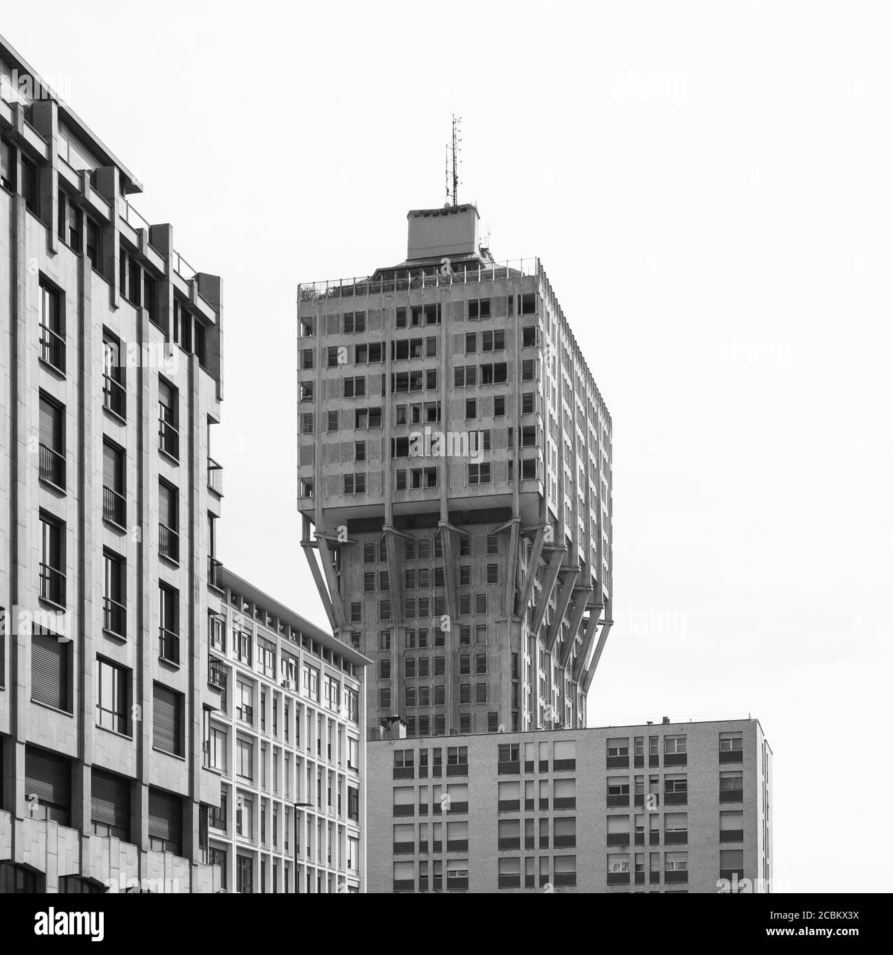 Torre Velasca, Milan, Italy Stock Photo