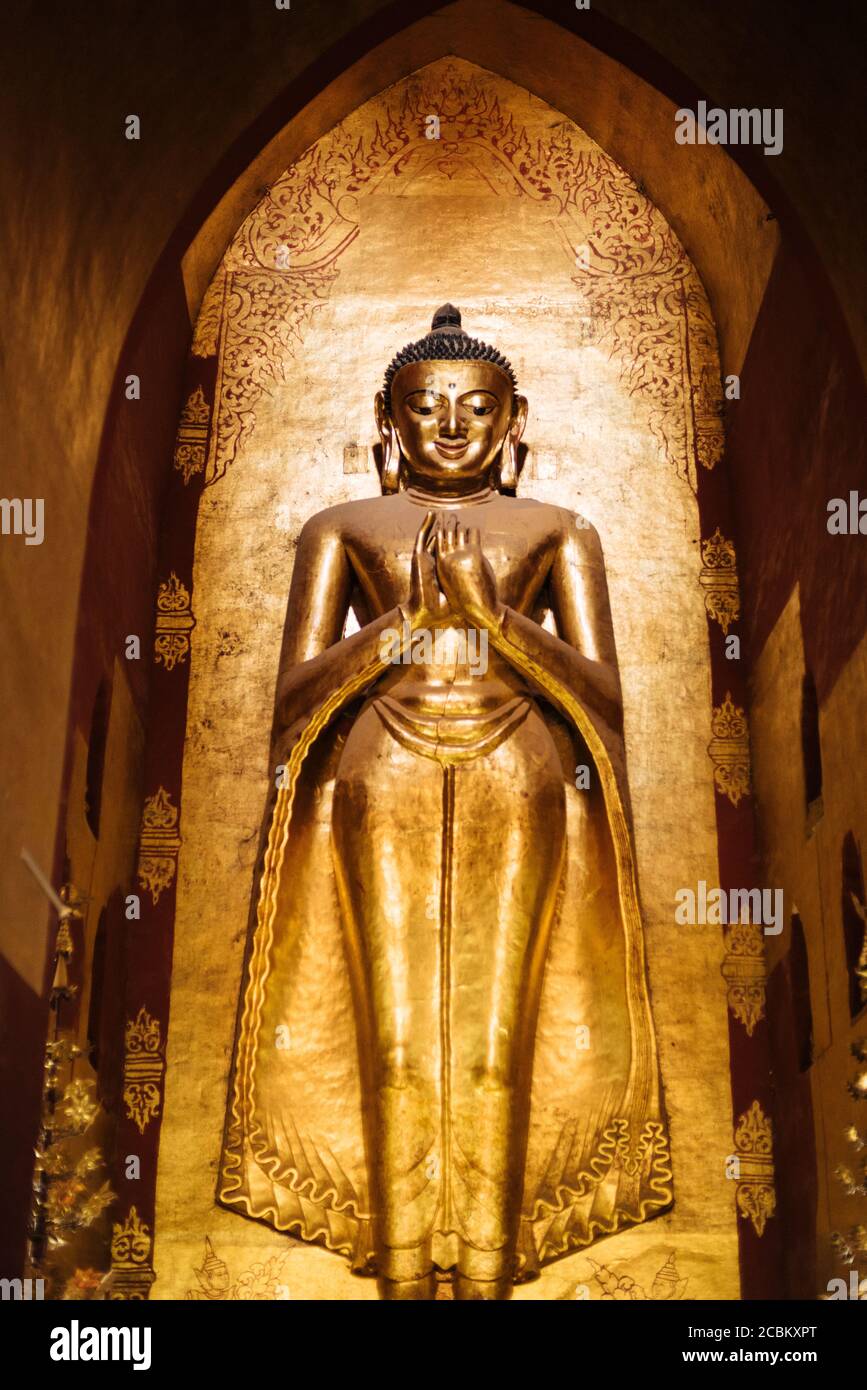 Buddhist statue, Bagan, Mandalay Region, Myanmar Stock Photo - Alamy