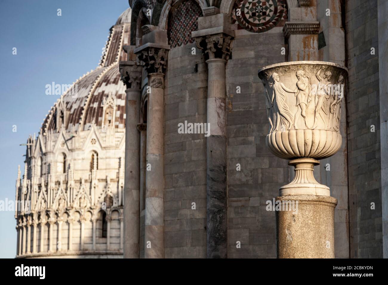 Close up detail of Piazza dei Miracoli, Pisa, Tuscany, Italy Stock Photo