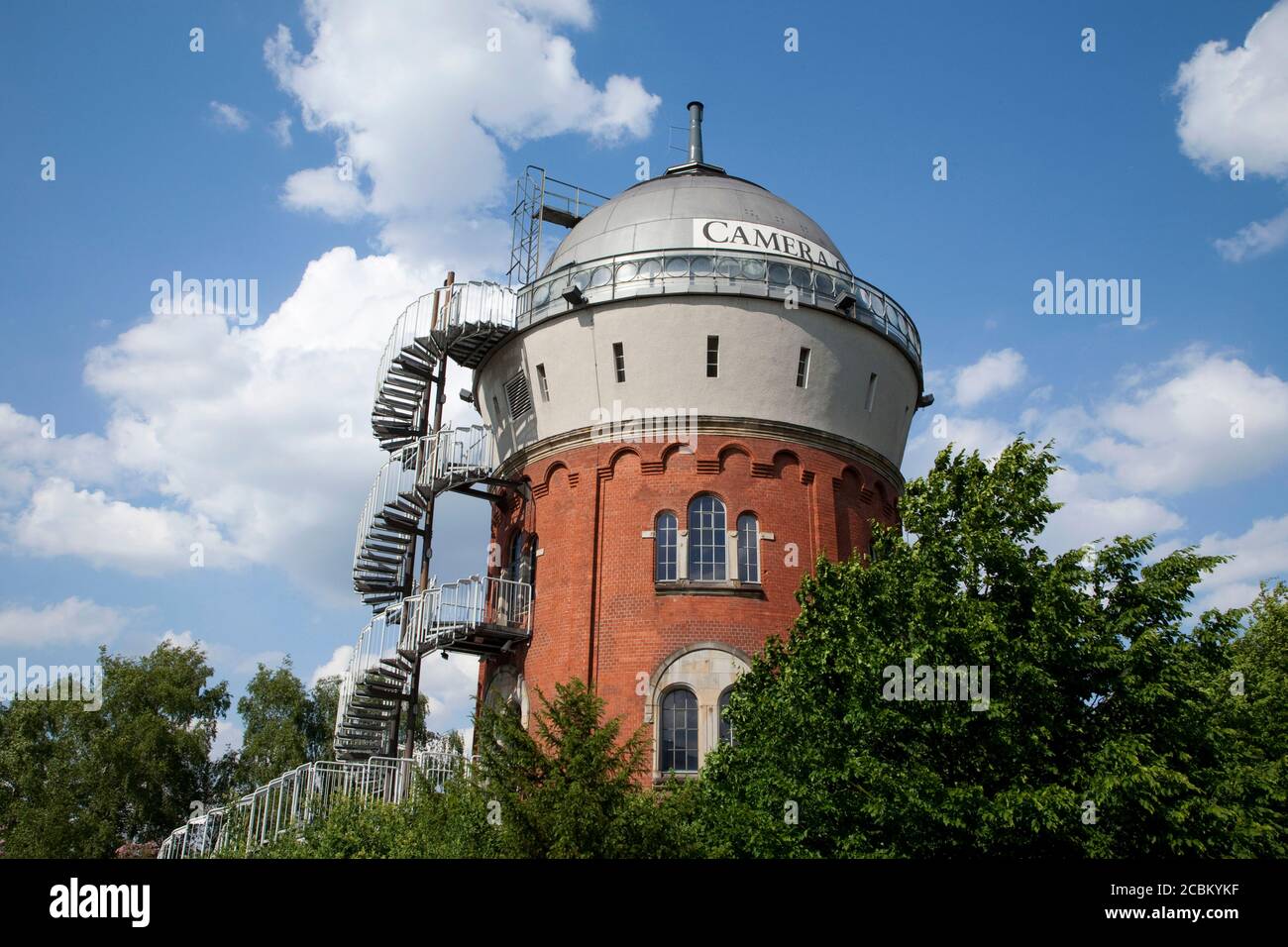 Image Museum, Camera Obscura, Water Tower, Mulheim an der Ruhr, Germany Stock Photo