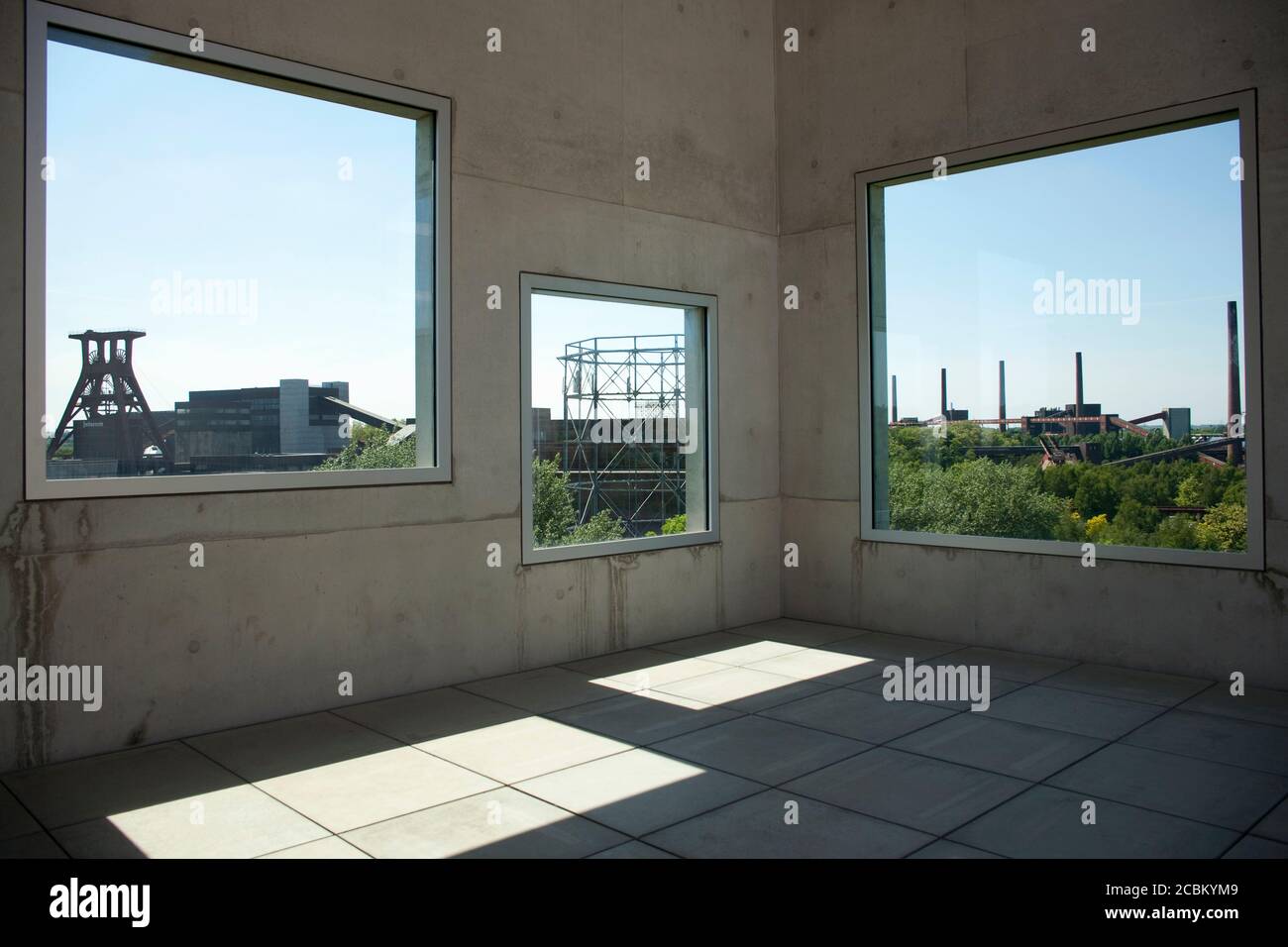 Design School, Zollverein Coal Mine Industrial Complex, Essen, Ruhr Region, Germany Stock Photo