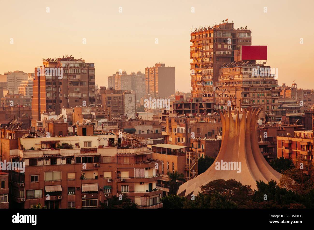 Cityscape on Gezira Island, Cairo, Egypt Stock Photo