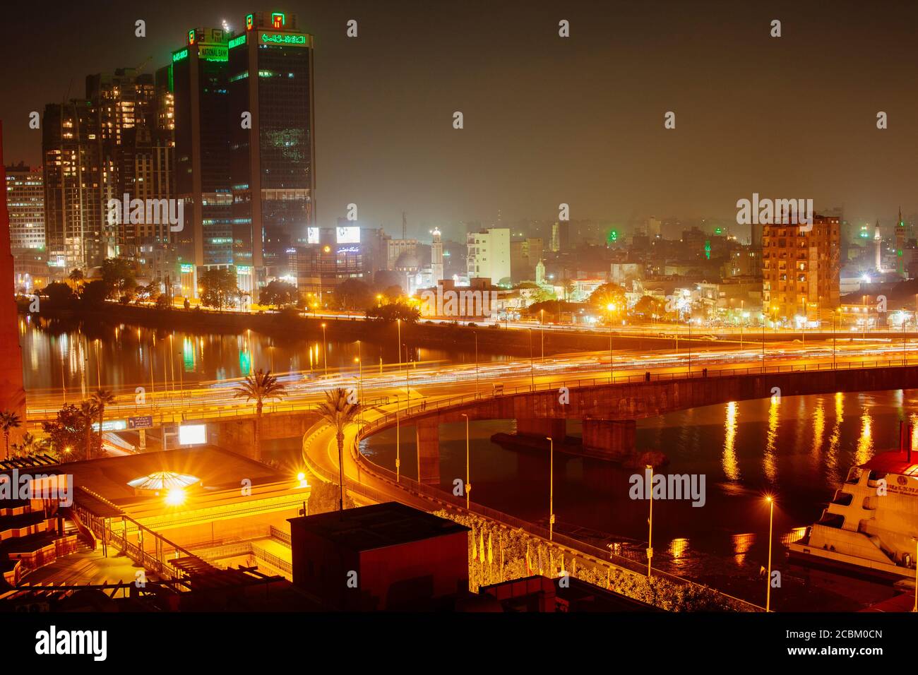 15th May Bridge, Zamalek, Cairo, Egypt Stock Photo