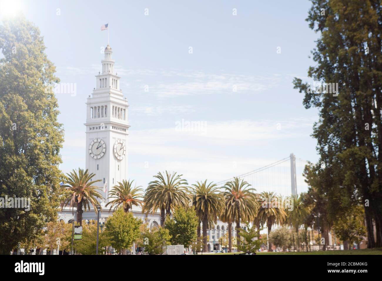 View of clock tower in Port of San Francisco, California, USA Stock Photo