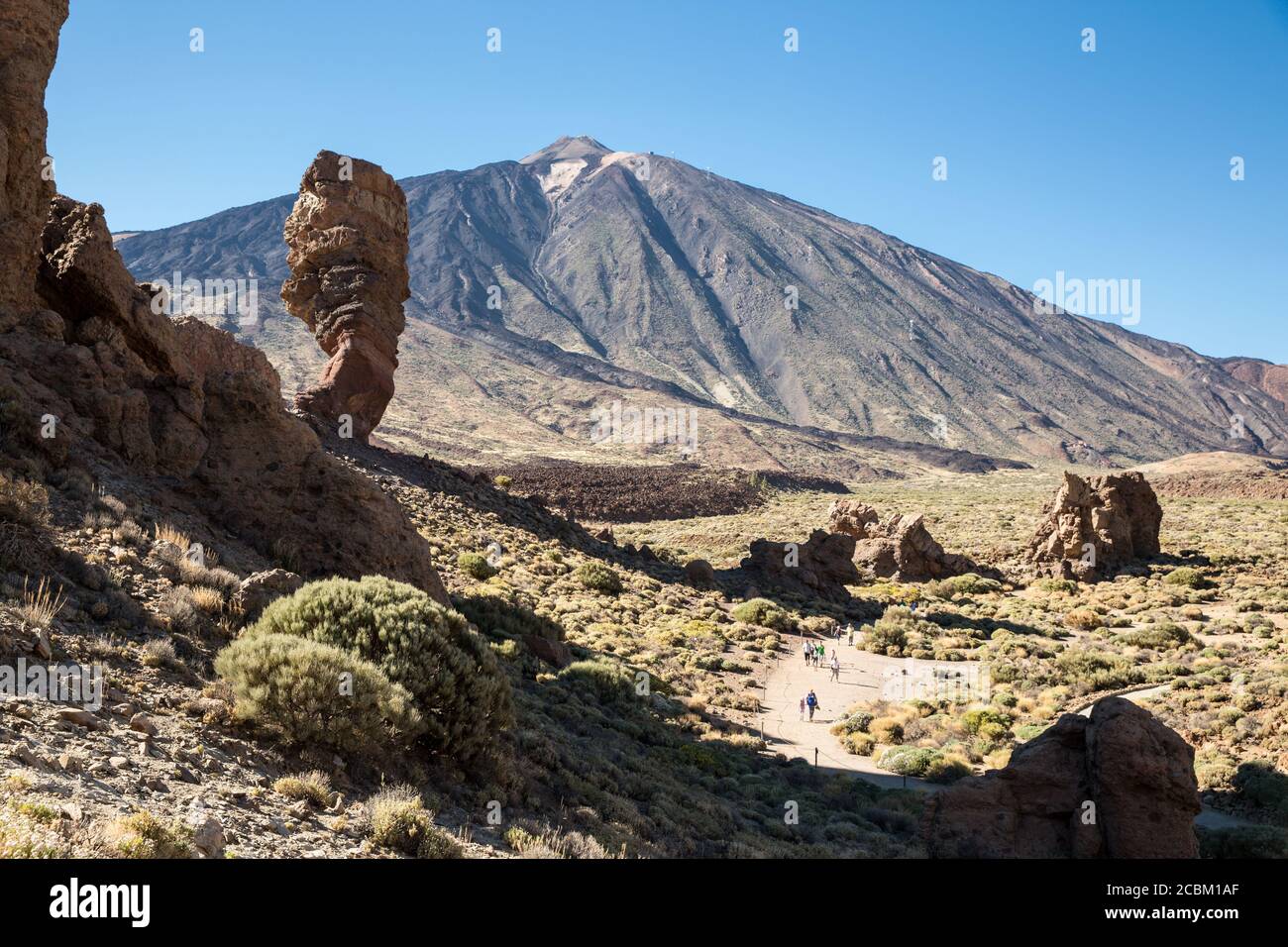 Mountain in Teide national park, Tenerife, Canary Islands, Spain Stock Photo