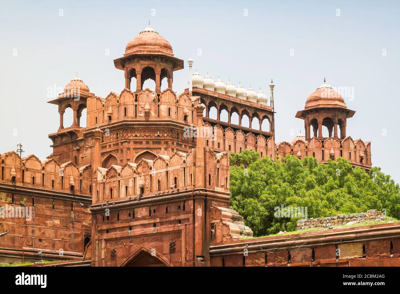 Exterior of Red Fort, Delhi, India Stock Photo