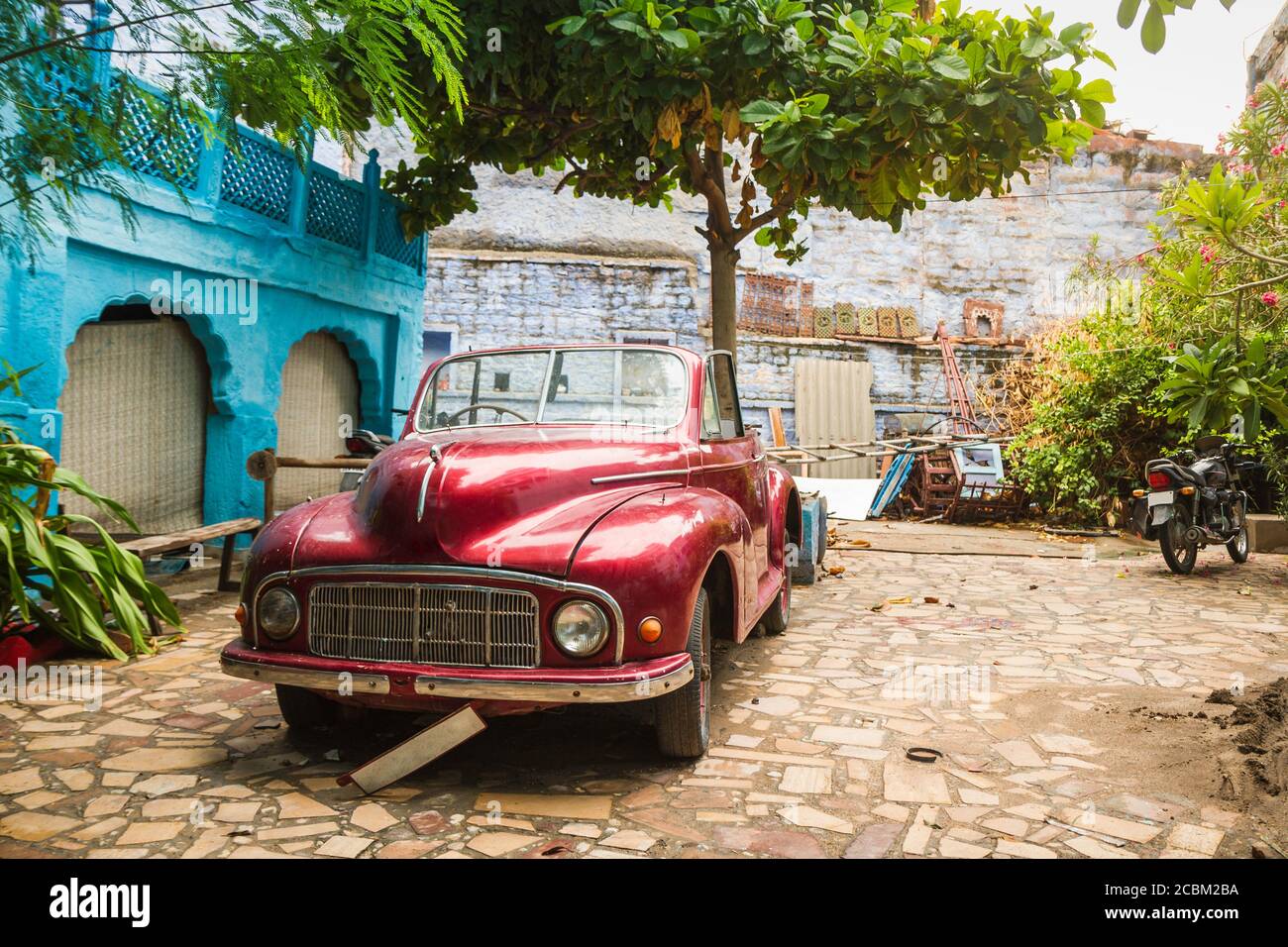 Classic convertible car, Jodhpur, Rajasthan, India Stock Photo Alamy