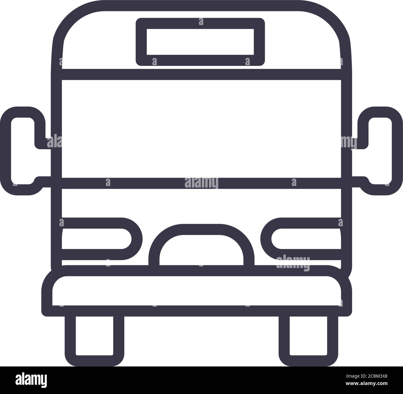 Bus vehicle line style icon design, Transportation travel trip urban ...