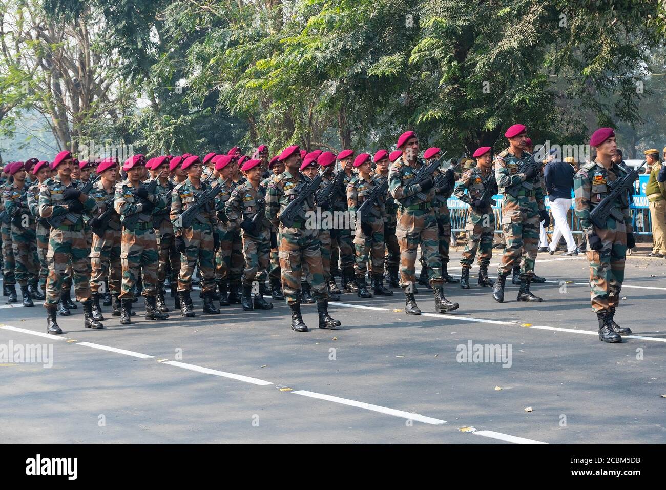 Kolkata, West Bengal, India - 26th January 2020 : Indian armed ...