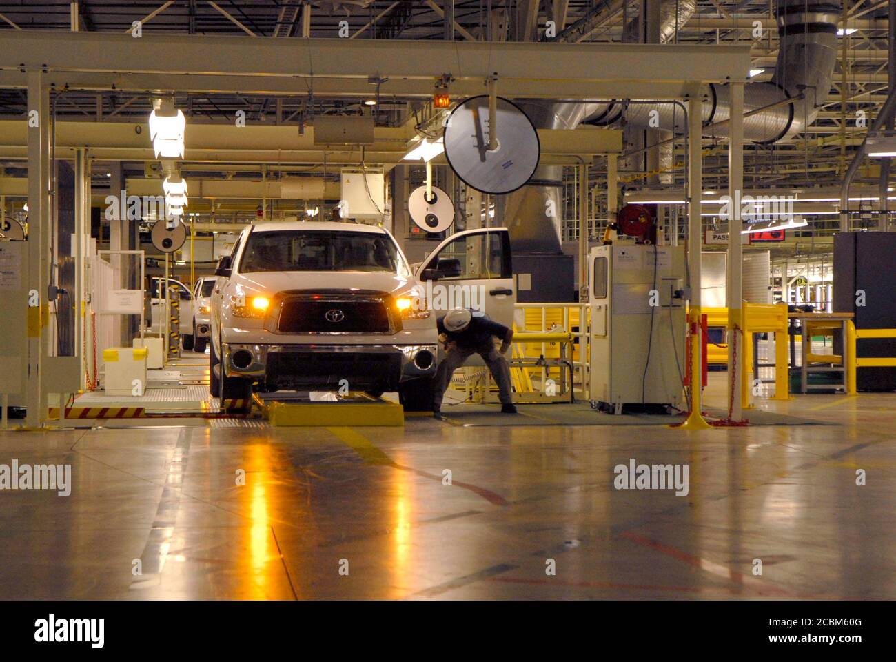 San Antonio, Texas, November 15, 2006:  New Toyota Tundra pickup truck assembly plant, with first 2007 models rolling off production line. ©Marjorie Cotera//Daemmrich Photography Stock Photo