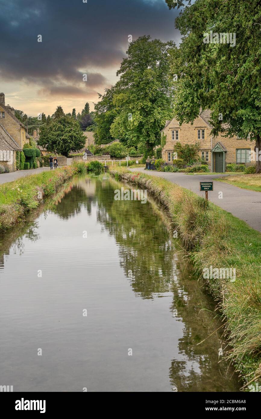 The Cotswolds village of Lower Slaughter Stock Photo