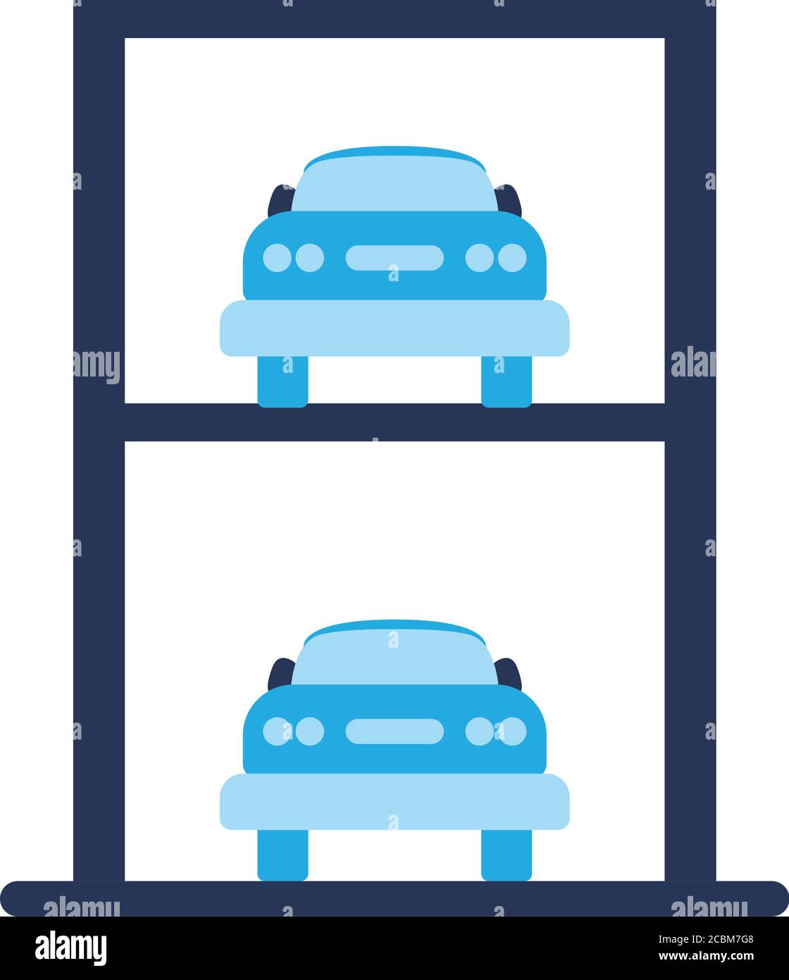 Premium Vector  Valet parking with ticket image and multiple cars on  public car park in flat cartoon illustration