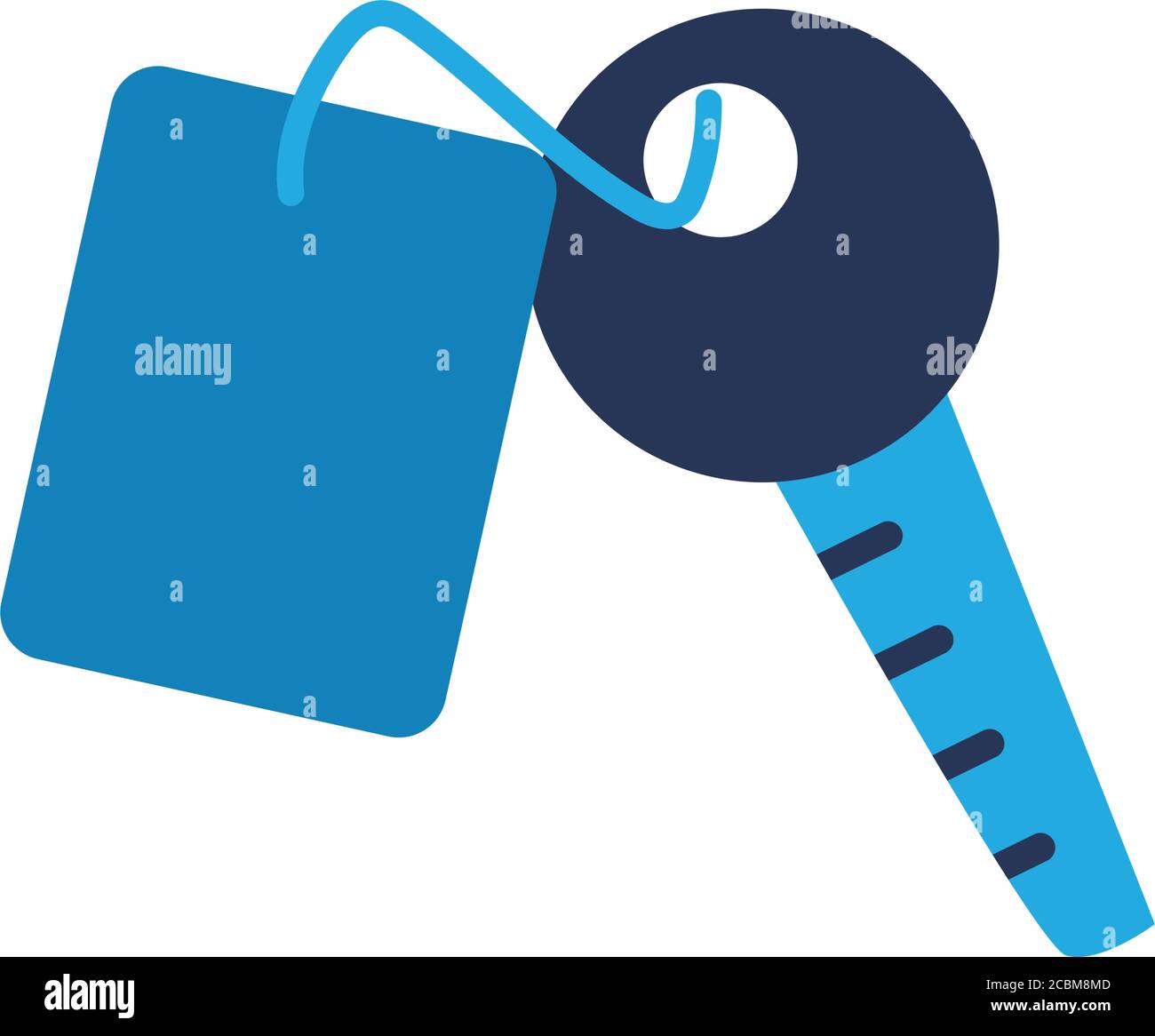 cars key with label flat style icon design, Valet parking and