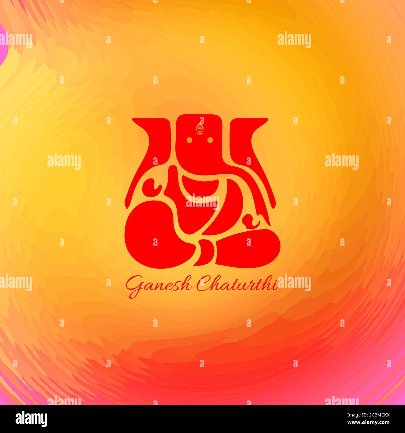 Vector Illustration of Lord Ganpati abstract background for Ganesh  Chaturthi festival of India Stock Vector Image & Art - Alamy