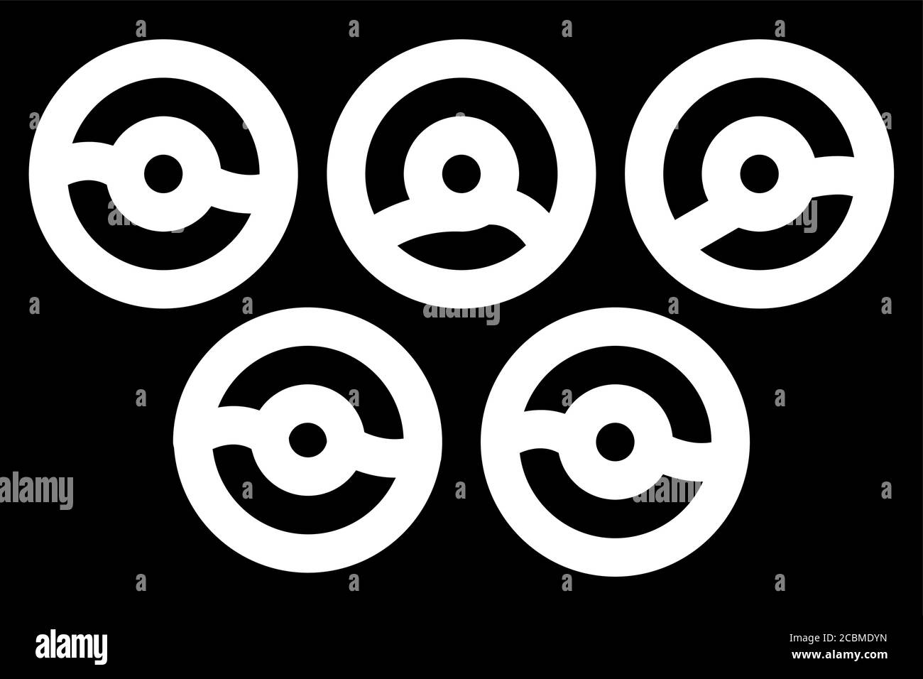 donuts on plate glyph icon vector illustration Stock Vector Image & Art ...