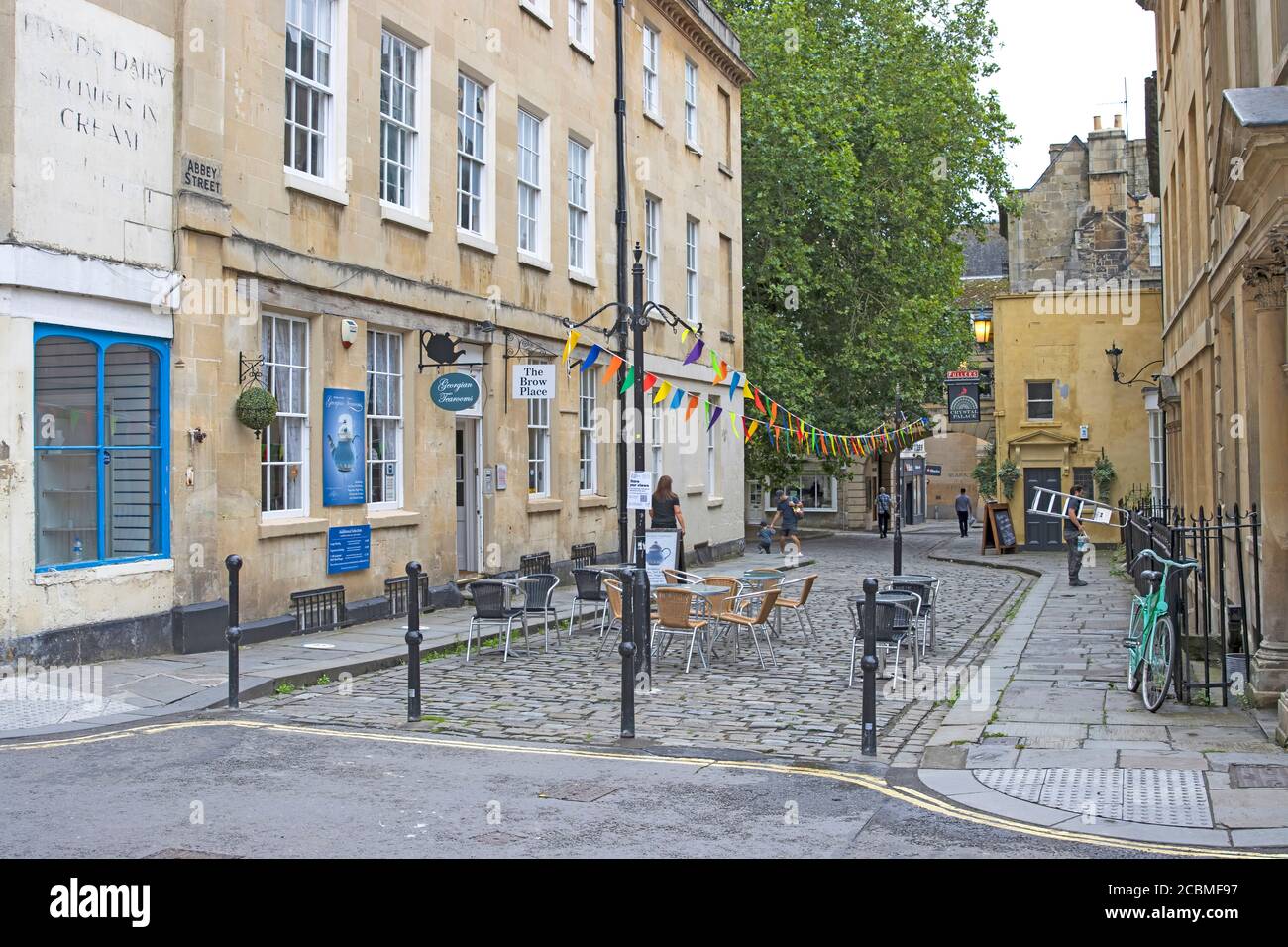 Abbey Street, Bath, UK Stock Photo Alamy