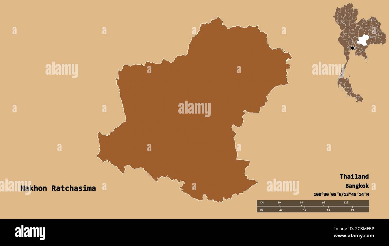 Shape Of Nakhon Ratchasima Province Of Thailand With Its Capital Isolated On Solid Background Distance Scale Region Preview And Labels Compositio Stock Photo Alamy Shape Of Nakhon Ratchasima Province Of Thailand With Its Capital Isolated On Solid Background Distance Scale Region Preview And Labels Compositio Stock Photo Alamy