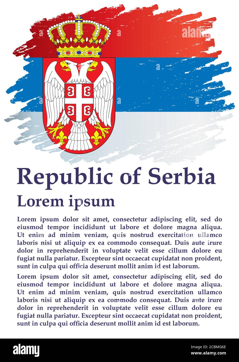 official serbian flag