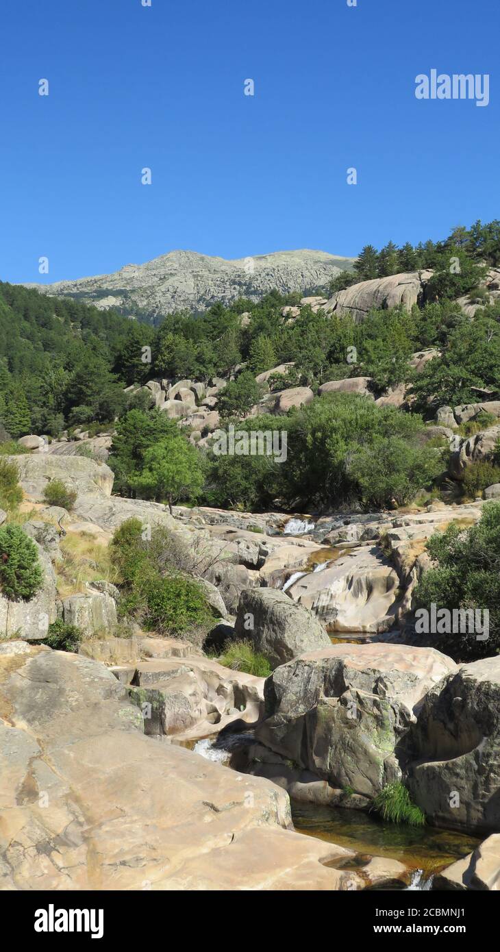 La Pedriza and its nature Stock Photo