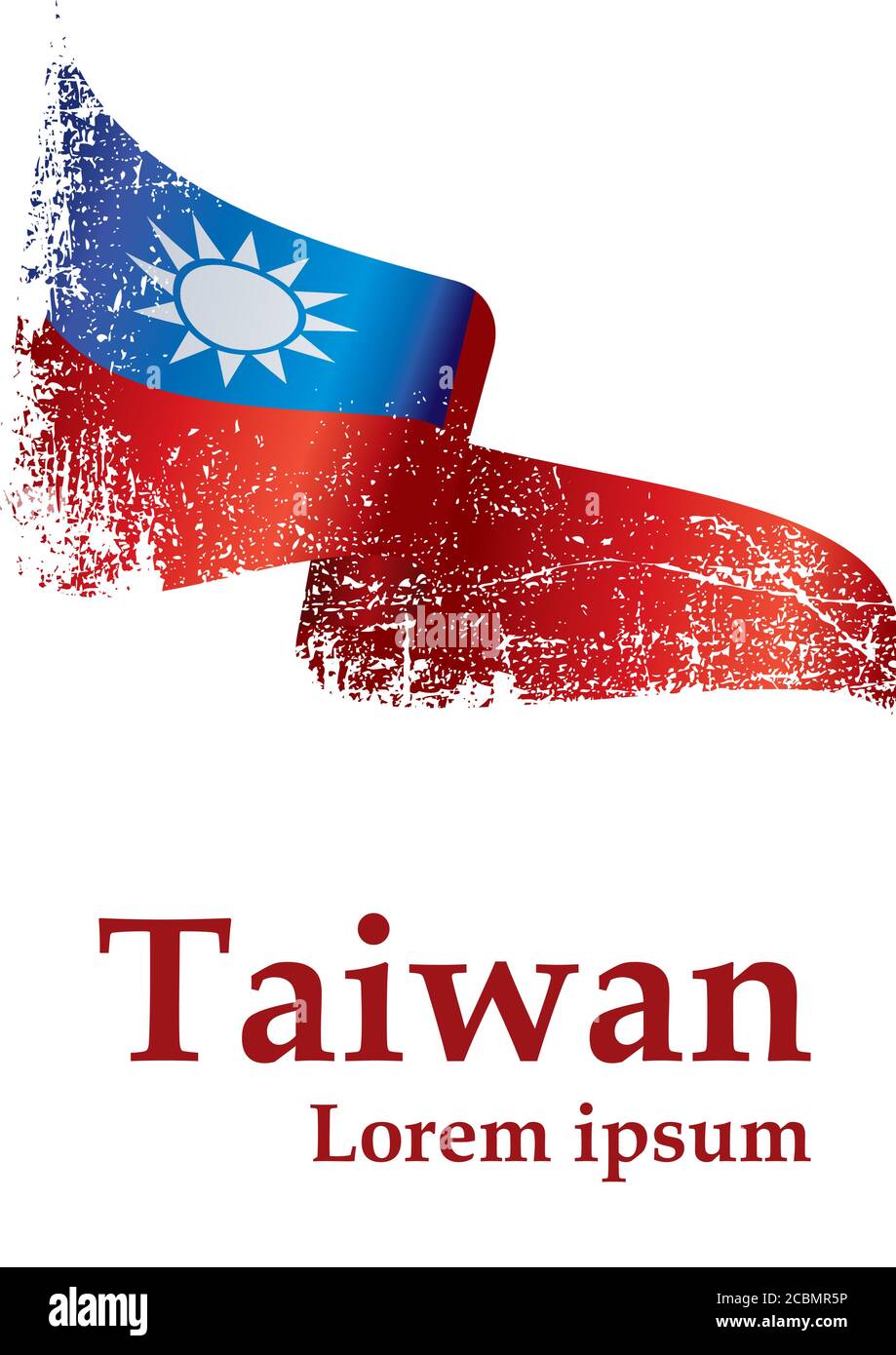Flag of the Republic of China, Taiwan, officially the Republic of China ...
