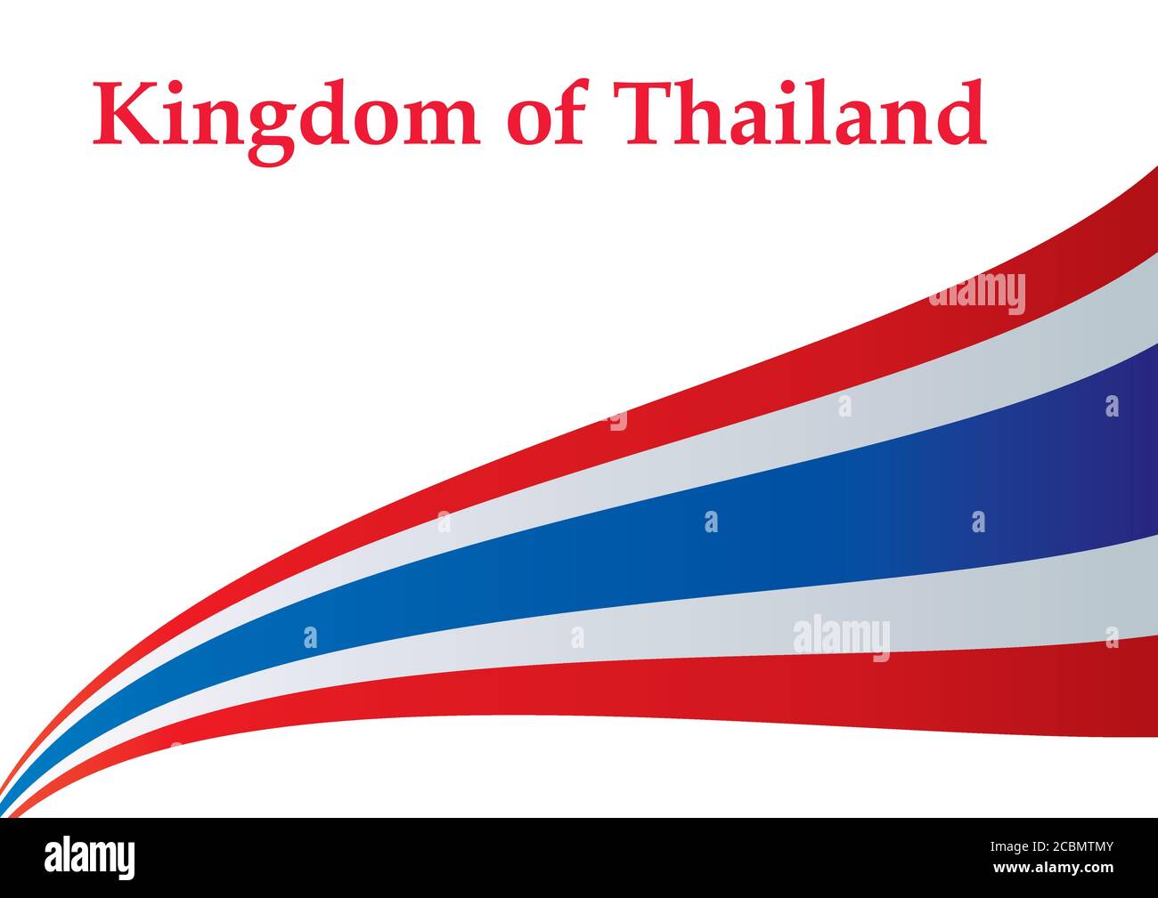 flag of Thailand. Kingdom of Thailand. Thailand national flag. vector ...