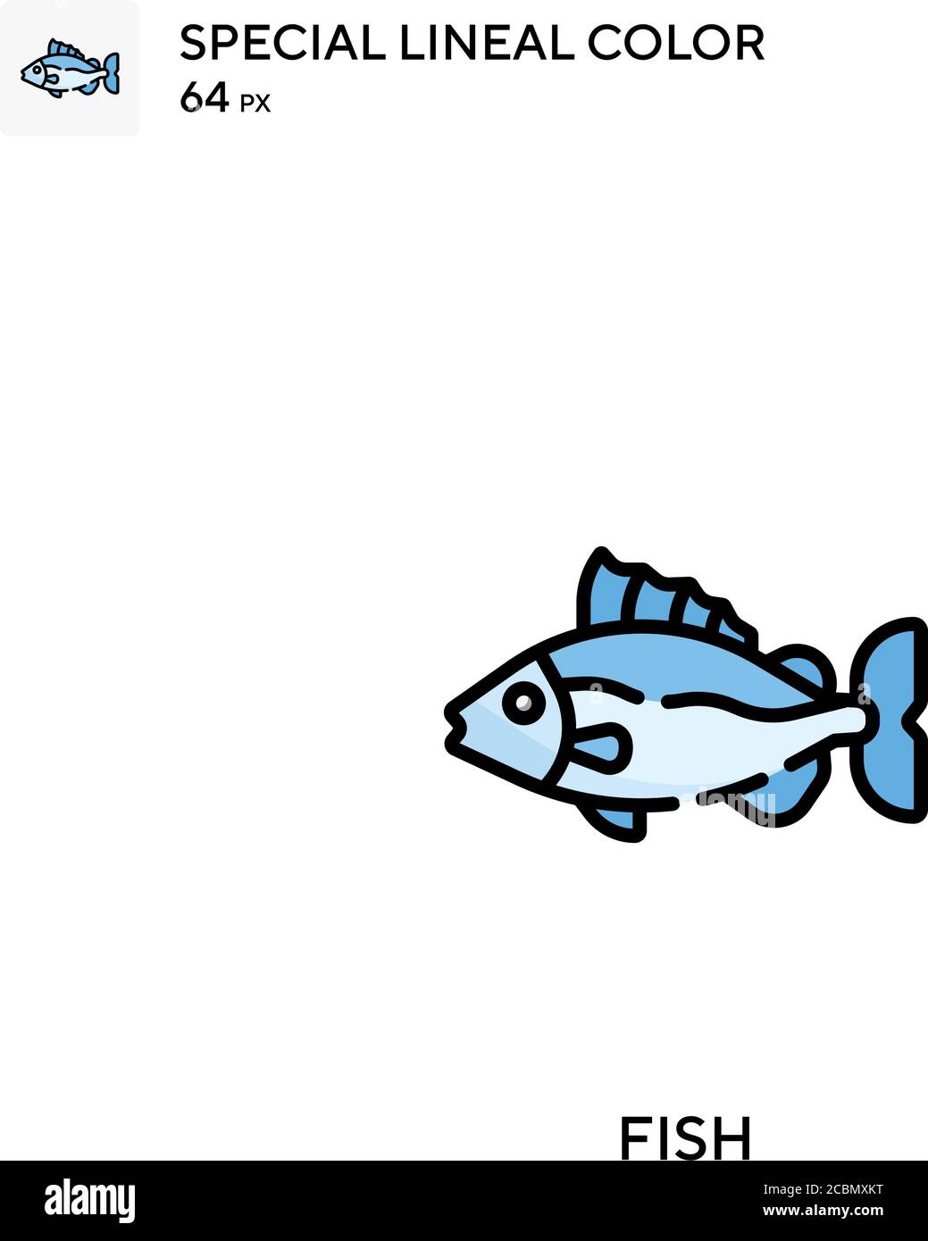 Fish Special lineal color vector icon. Fish icons for your business ...