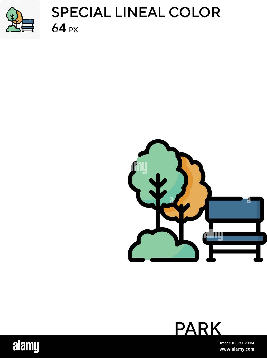 Park Special lineal color vector icon. Park icons for your business ...