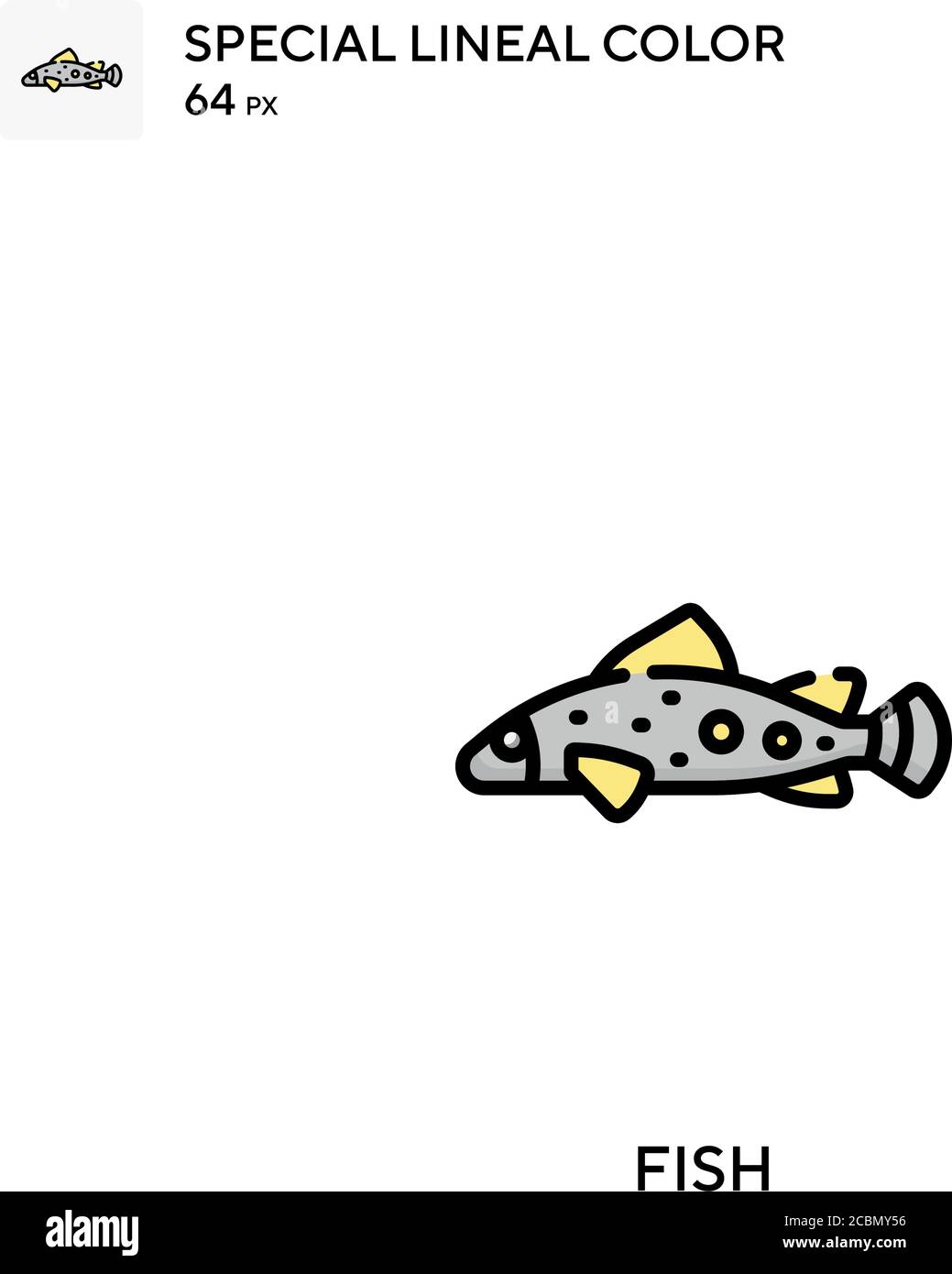 Fish Special lineal color vector icon. Fish icons for your business ...