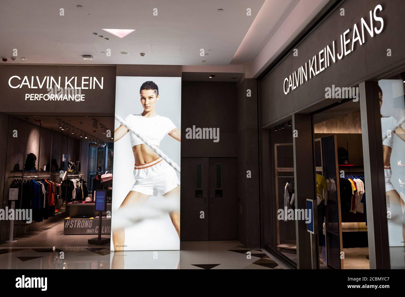 American multinational fashion brand Calvin Klein Jeans store in Hong Kong  Stock Photo - Alamy