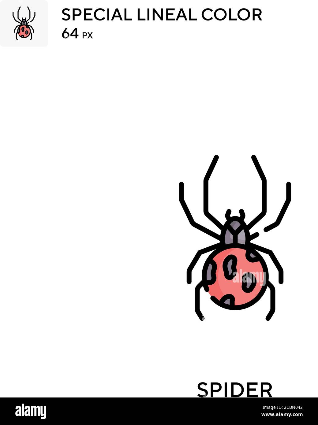 Spider Special lineal color vector icon. Spider icons for your business ...