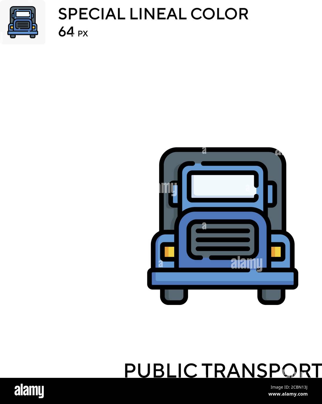 Public transport Special lineal color vector icon. Public transport icons for your business project Stock Vector