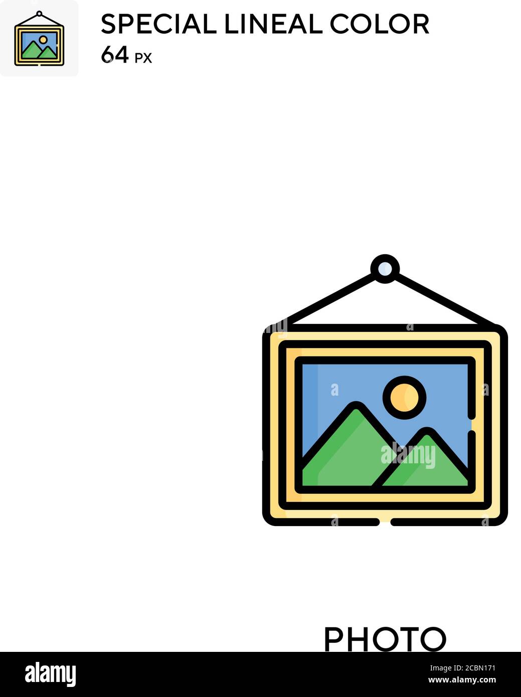 Photo Special lineal color vector icon. Photo icons for your business ...