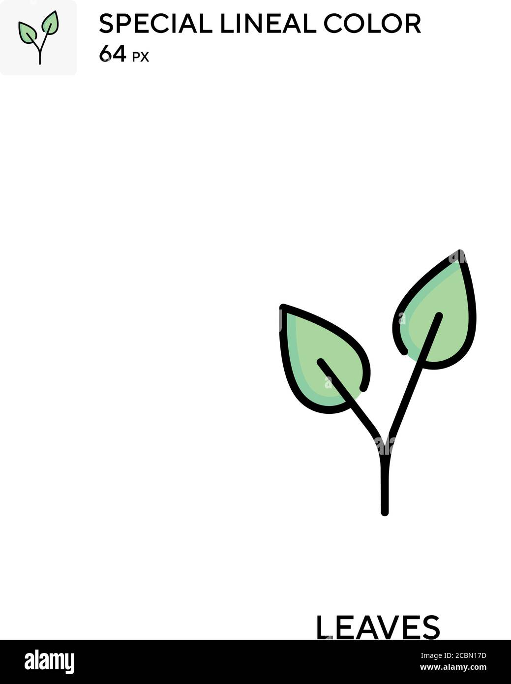 Leaves Special lineal color vector icon. Leaves icons for your business ...