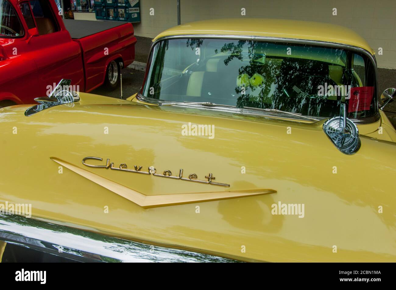 A 1957 Chevrolet Belair at the Classic Car Show in Kirkland, Washington