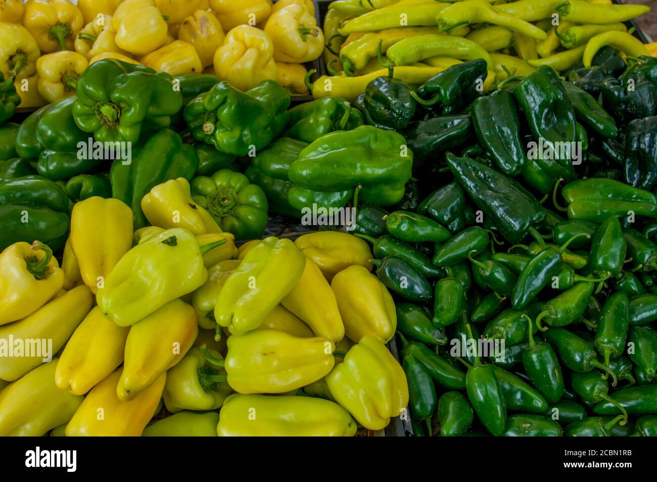 Peppers for sale at the Farmer Stock Photo - Alamy