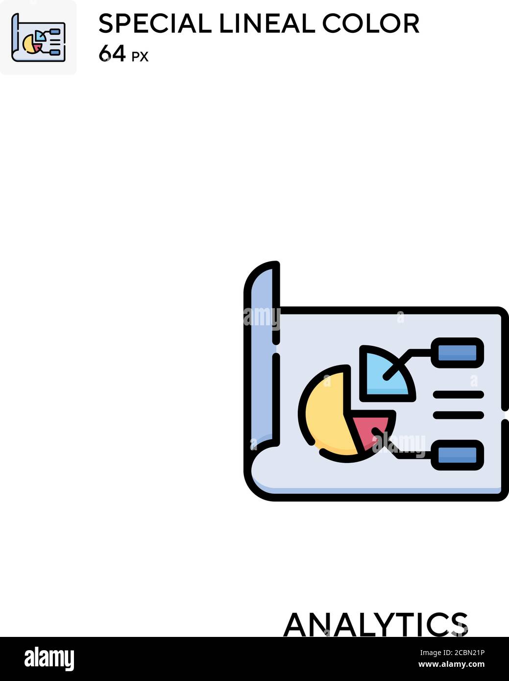 Analytics Special lineal color vector icon. Analytics icons for your ...