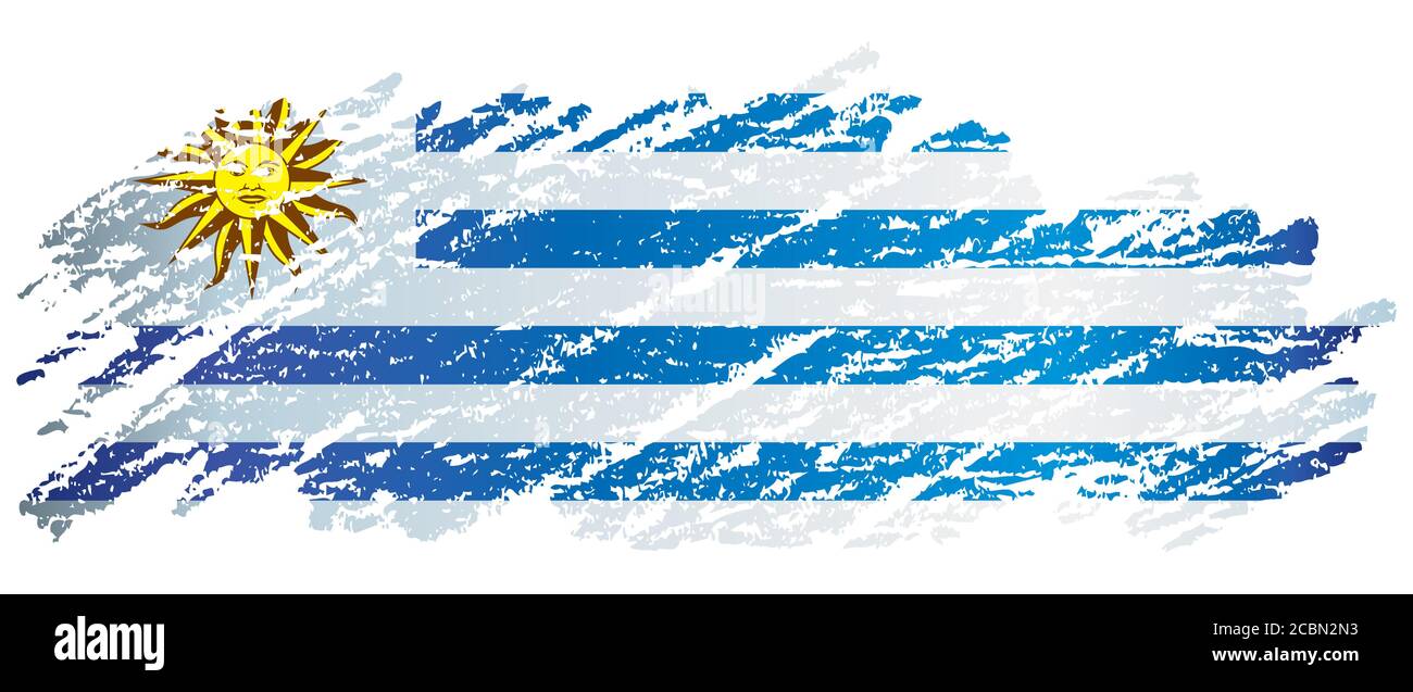 Flag of Uruguay, Oriental Republic of Uruguay. Template for award ...