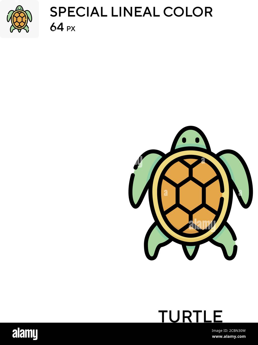Turtle Special lineal color vector icon. Turtle icons for your business ...