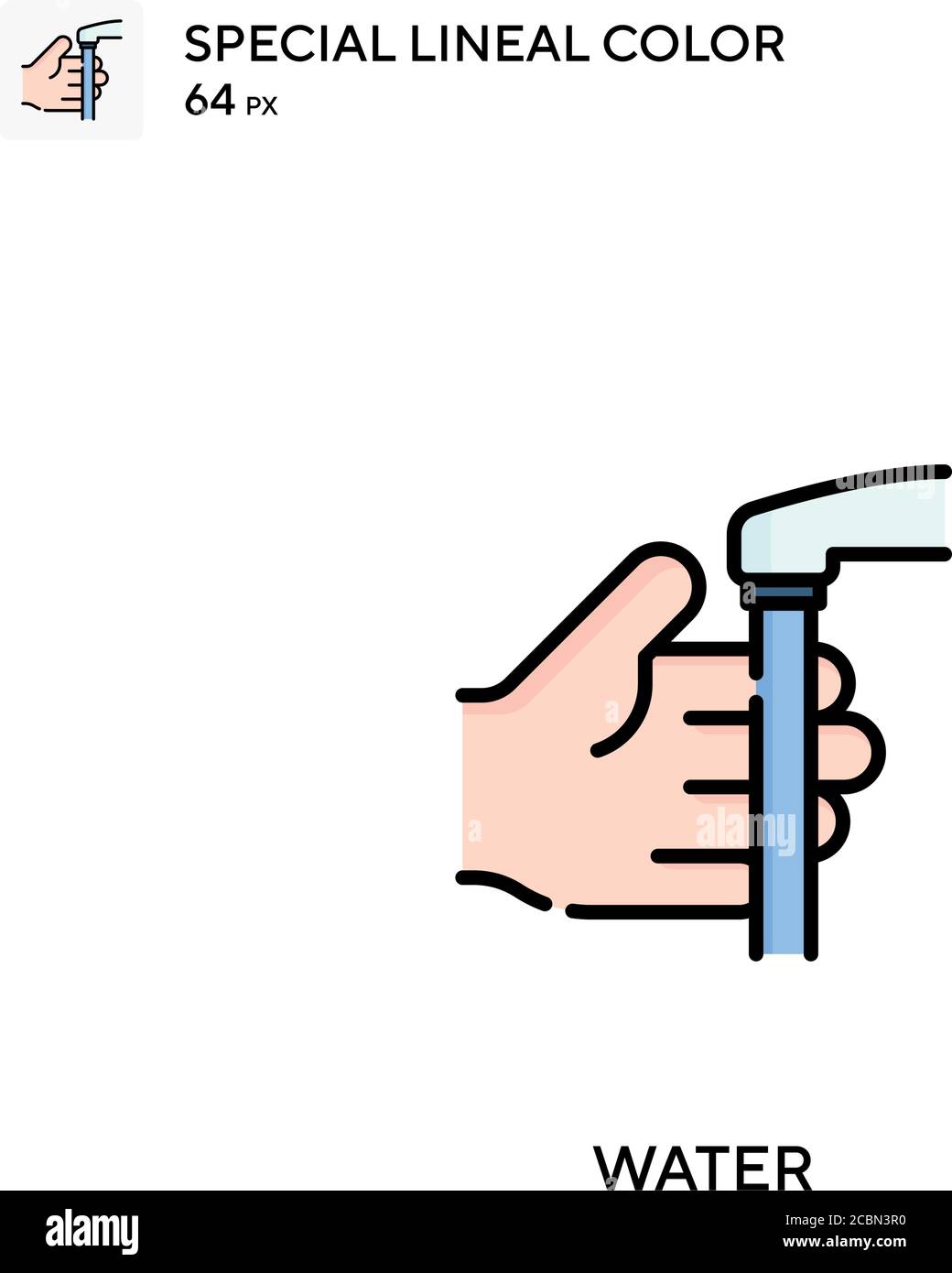 Water Special lineal color vector icon. Water icons for your business ...